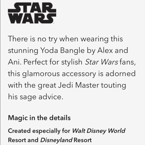 Star Wars Yoda Bangle by Alex and Ani - Picture 4 of 6